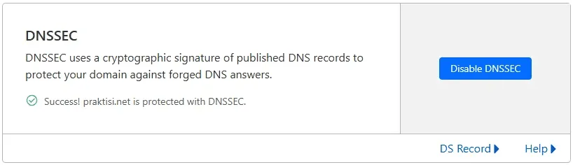 DNSSEC Aktif